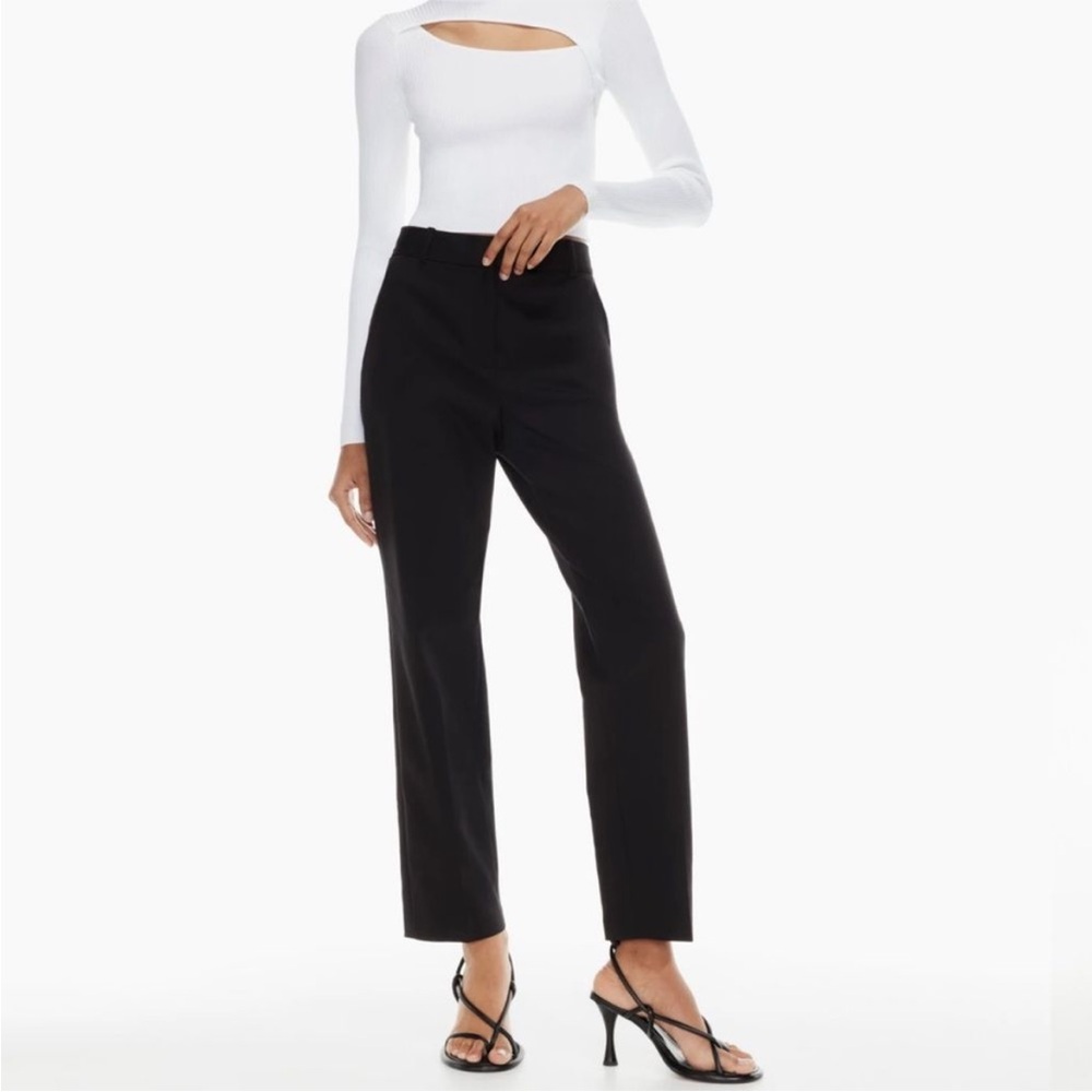 Aritzia Command Black Straight Leg Pants